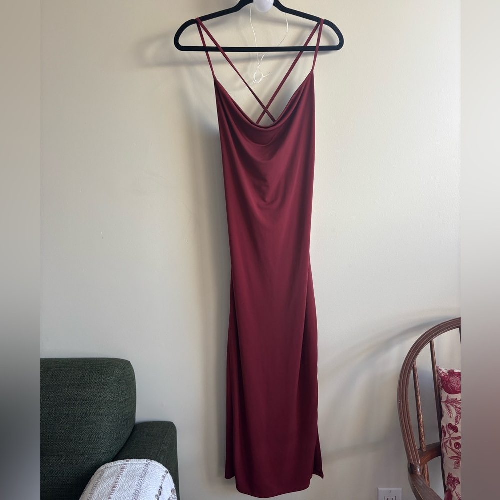 Abercrombie and Fitch burgundy dress